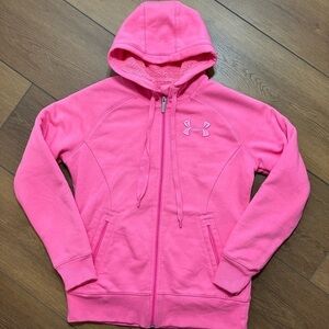 Under Armour Pink Charged Cotton Storm Coldgear Full Zip Jacket Size S